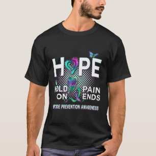 Camiseta Sensibilización suicida Esperanza de que el acróni