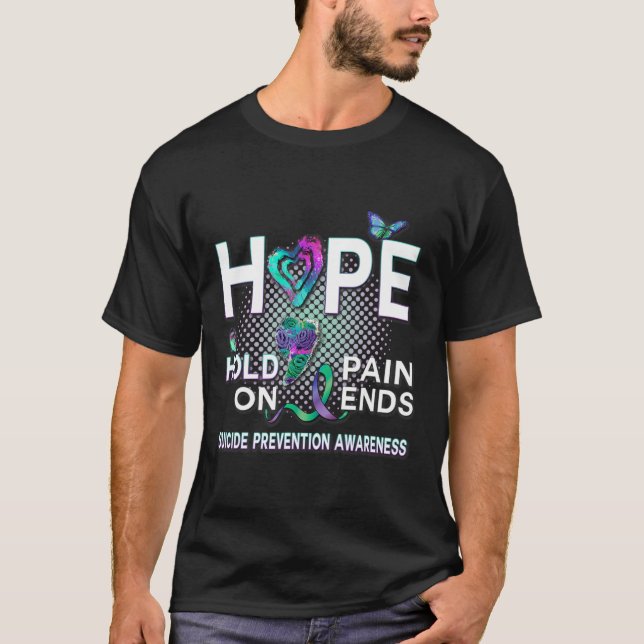 Camiseta Sensibilización suicida Esperanza de que el acróni (Anverso)