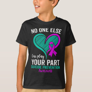 Camiseta Sensibilización suicida Suicidio de Salud Mental