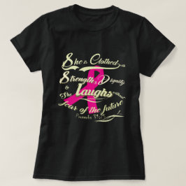 Camiseta Sensibilización temeraria sobre el cáncer de mama