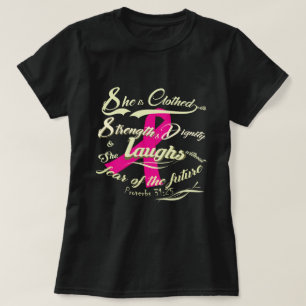 Camiseta Sensibilización temeraria sobre el cáncer de mama