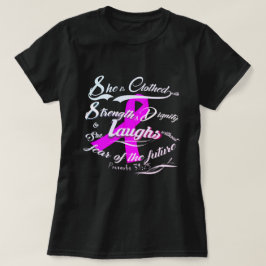 Camiseta Sensibilización temeraria sobre el cáncer de mama