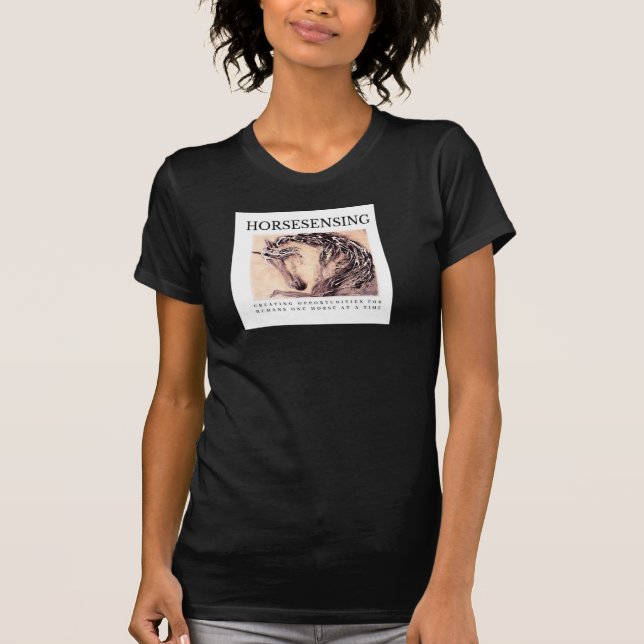 Camiseta Sensible a Caballo para Mujeres (Anverso)