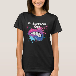 Camiseta Sensor Bi en Orgullo de Arcoíris Bisexual Bisexual