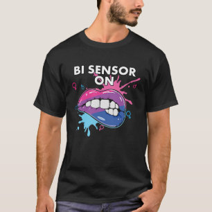 Camiseta Sensor Bi Sobre Bisexual Orgullo Arcoiris Bisexual
