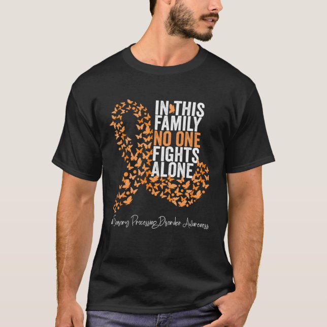 Camiseta Sensory Processing Disorder Awareness Month Orange (Anverso)