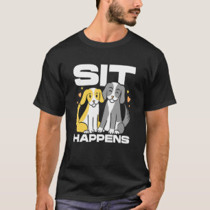 Camiseta Sentada del Mascota del asiento del Mascota del as