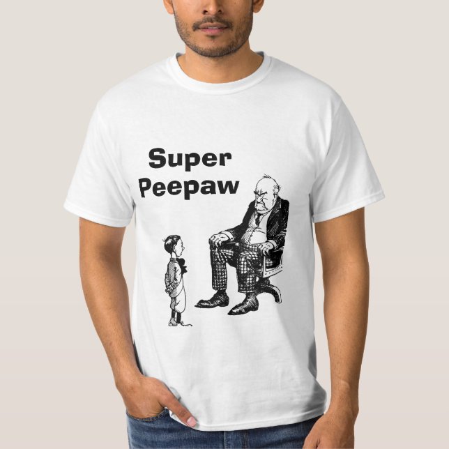 Camiseta Sentada estupenda de Peepaw (Anverso)