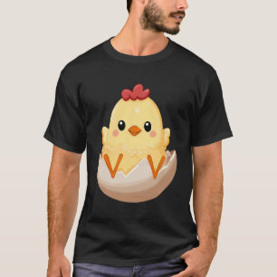 Camiseta Sentado De Chick En La Caza De Huevos
