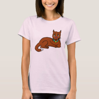 Camiseta Sentado para gato personalizado