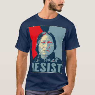 Camiseta Sentando el toro resiste a Hunkpapa Lakota Líder p