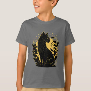 Camiseta Sentando gato