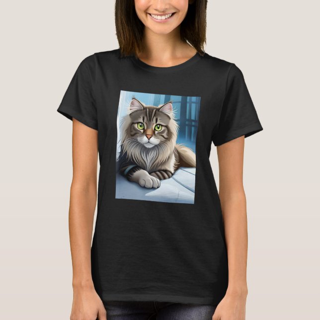 Camiseta Sentando gato (Anverso)