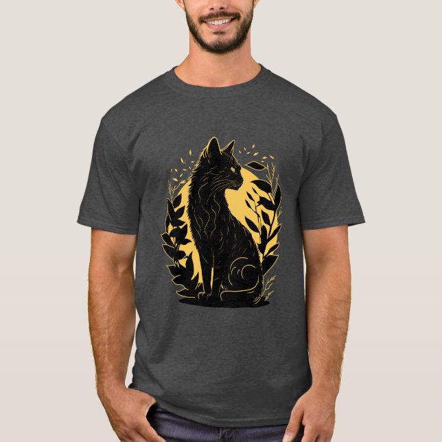 Camiseta Sentando gato (Anverso)