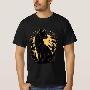 Camiseta Sentando gato