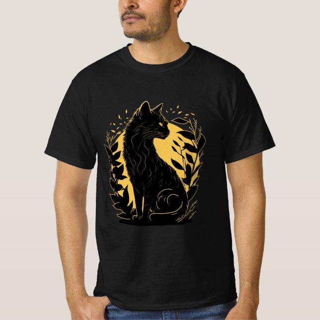 Camiseta Sentando gato (Anverso)