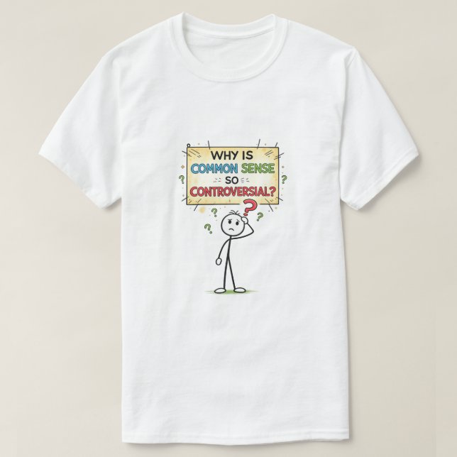 Camiseta Sentido común (5a) (Diseño del anverso)