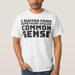 Camiseta Sentido común - Humor lógico