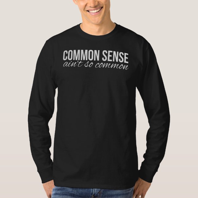 Camiseta Sentido común no es tan común (Anverso)