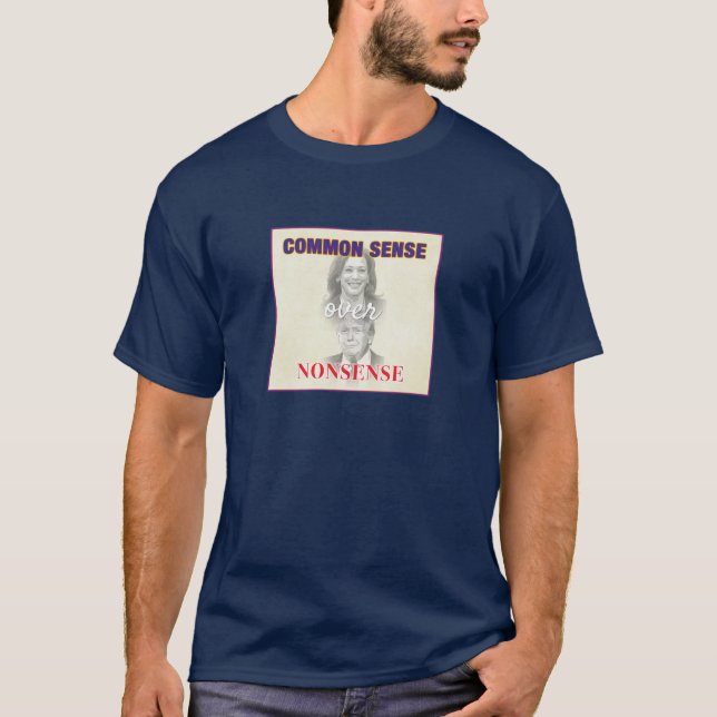 Camiseta Sentido Común Por Tonterías - Votación 2024 (Anverso)
