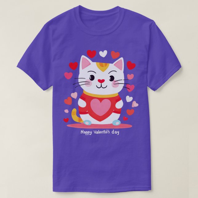 Camiseta Sentidos Whiskers Día de San Valentín Fantasía fel (Diseño del anverso)