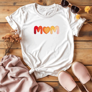 Camiseta Sentimental colorido   Día simple de la madre