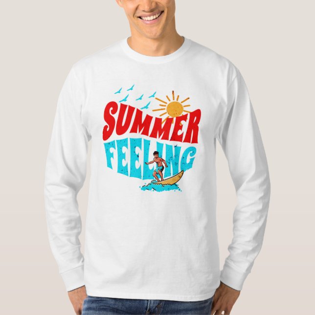 CAMISETA SENTIMIENTO DE VERANO. (Anverso)