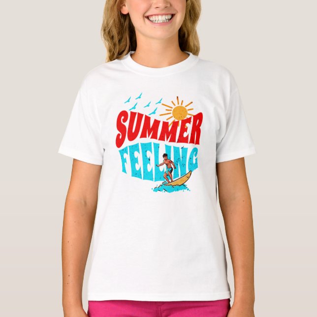 CAMISETA SENTIMIENTO DE VERANO. (Anverso)