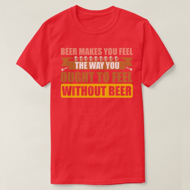 Camiseta Sentimientos de cerveza (Diseño del anverso)