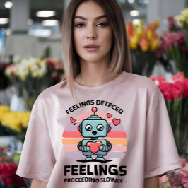 Camiseta Sentimientos Detectados Procediendo Lentamente