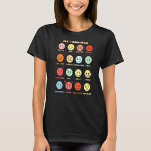 Camiseta Sentimientos Retro Emociones Caras Salud Mental Ma