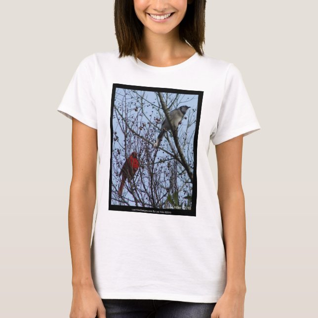 Camiseta Sentinels Blue Jay y Cardinal por Lee Hiller (Anverso)
