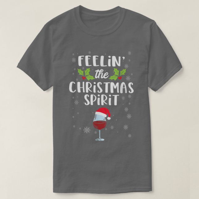 Camiseta Sentir A Los Navidades Espíritu Navidades Gracioso (Diseño del anverso)