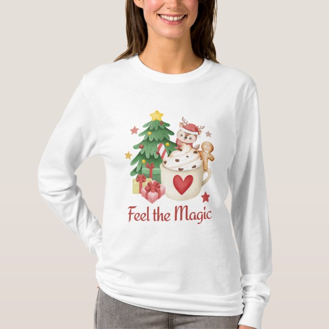 Camiseta Sentir el reno de los Navidades mágicos (Anverso)