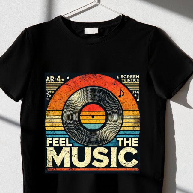 Camiseta sentir la música T-Shirt (Subido por el creador)