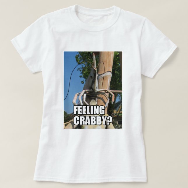 CAMISETA ¿SENTIRTE A CRABBY? MEME (Diseño del anverso)