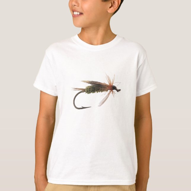 Camiseta Señuelo de la pesca con mosca (Anverso)