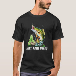 Camiseta Señuelo y espera Pesca Caza Pescador Cazador Lago