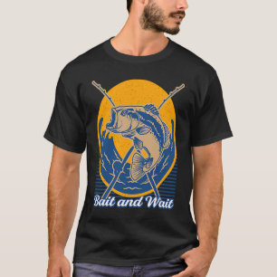 Camiseta Señuelo y espera Pesca Caza Pescador Cazador Lago