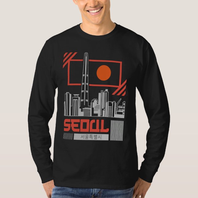 Camiseta Seoul Capital City of South Korea Hangul Korean Wr (Anverso)