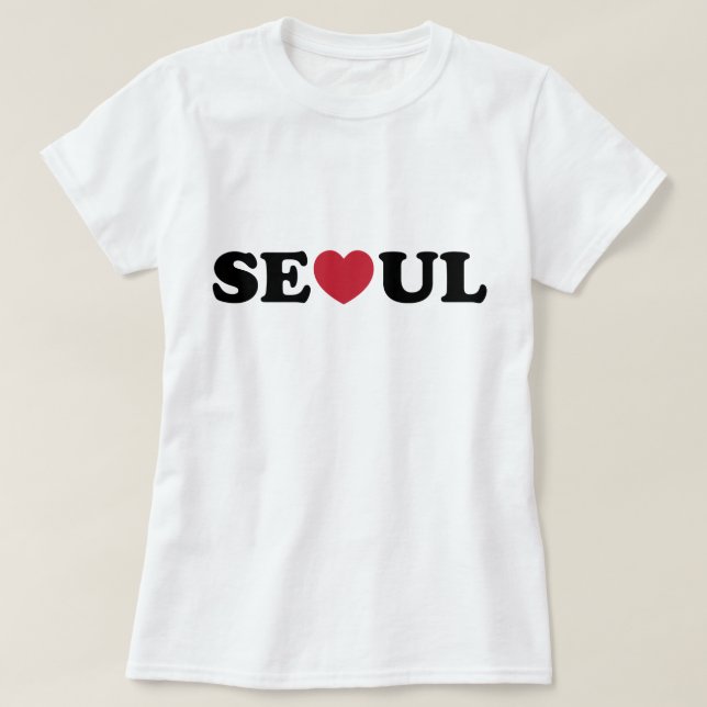 Camiseta Seoul Love Heart (Diseño del anverso)