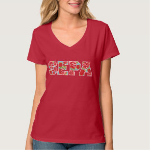 Camiseta SEPA con cuello de pico subió