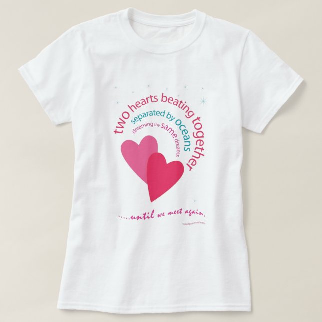 Camiseta Separado por los océanos (Diseño del anverso)