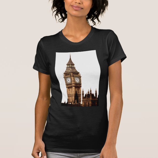 Camiseta Sepia Big Ben Tower (Anverso)