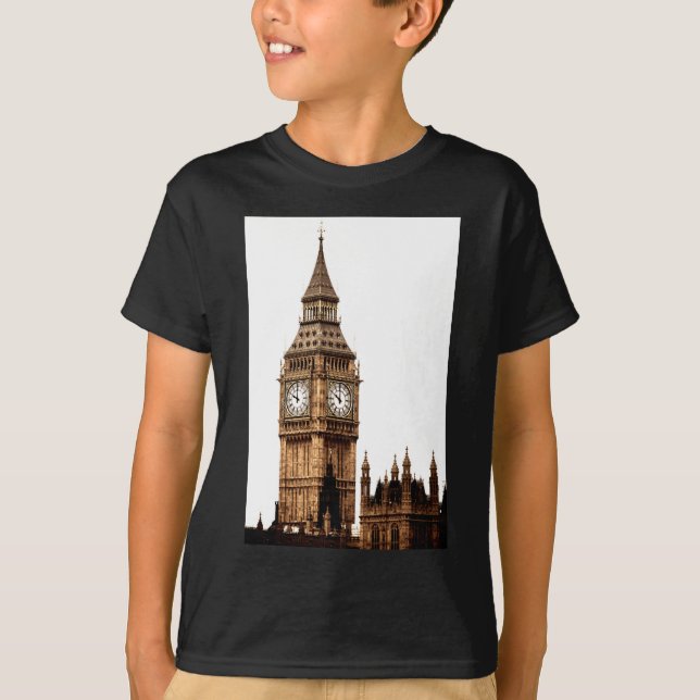Camiseta Sepia Big Ben Tower (Anverso)