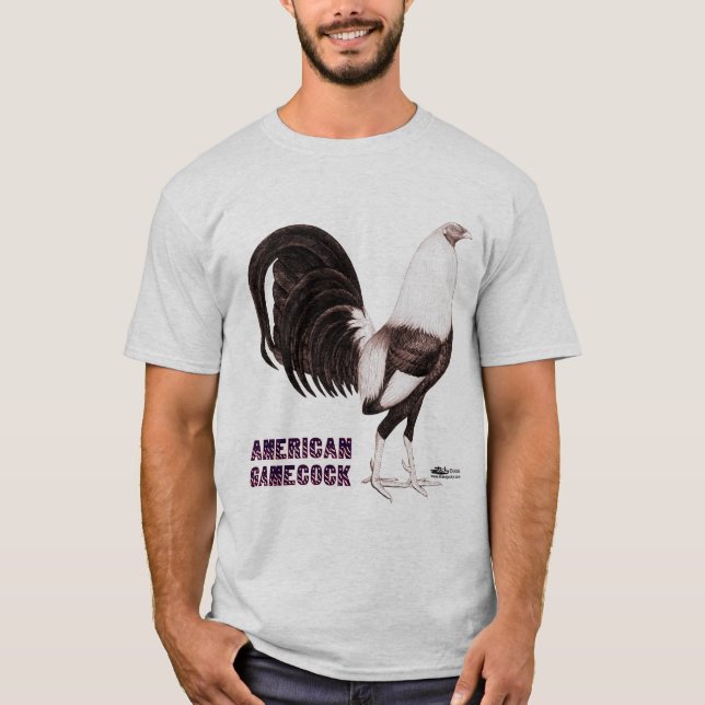 Camiseta Sepia del gallo de pelea (Anverso)
