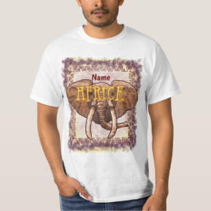 Camiseta Sepia elefante de África