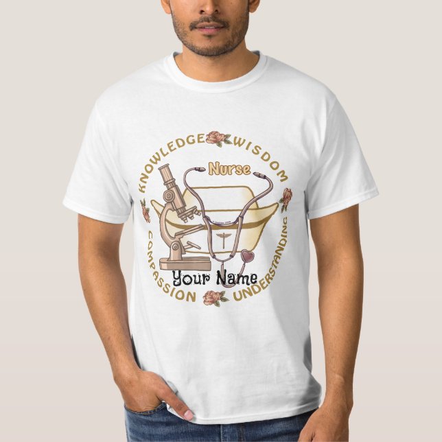 Camiseta Sepia fresca enfermera (Anverso)