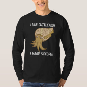 Camiseta Sepia Para Hombres Mujeres Criatura Marina Animal