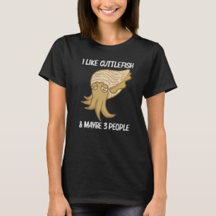 Camiseta Sepia Para Hombres Mujeres Criatura Marina Animal